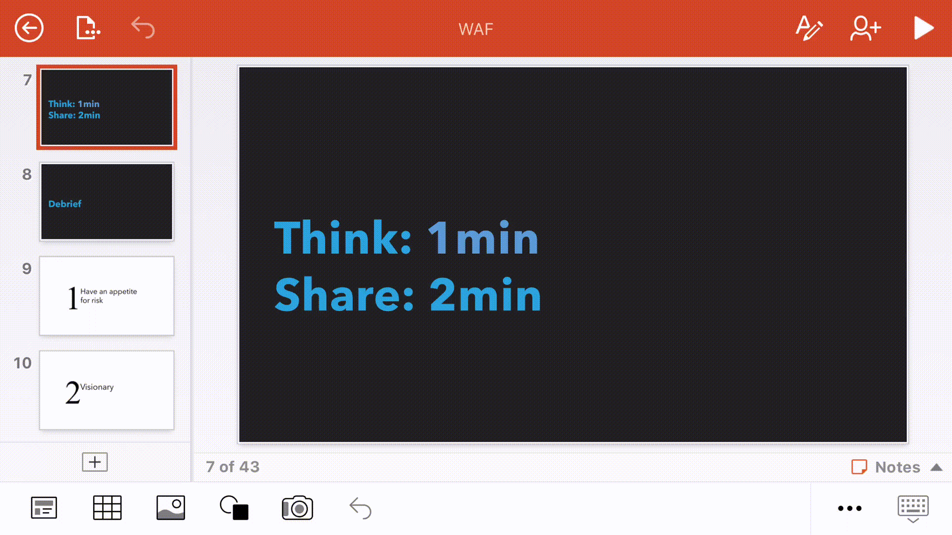 An animation showing a user saving their ink annotations